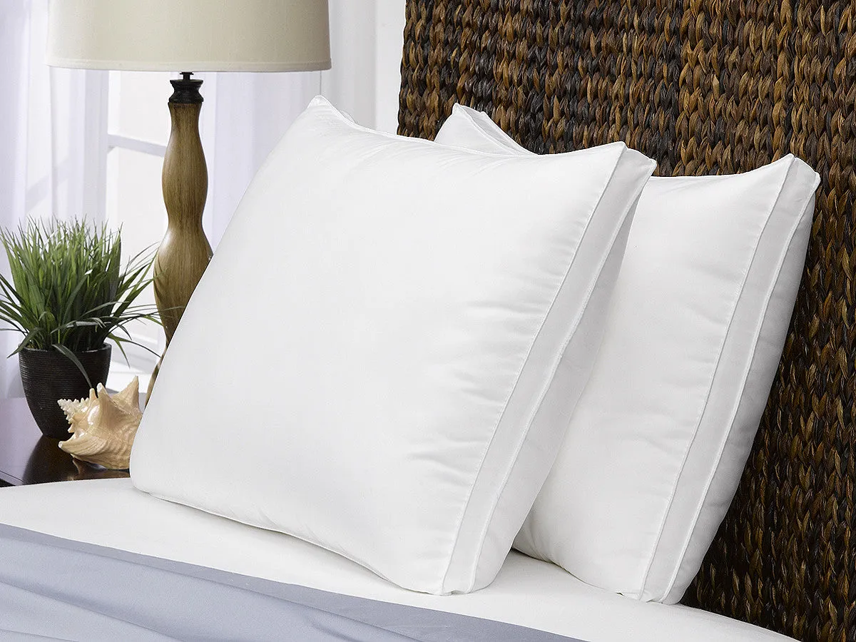 2 Pack Le' Nautique Collection Gusseted Microfiber Gel Pillow / Standard Size
