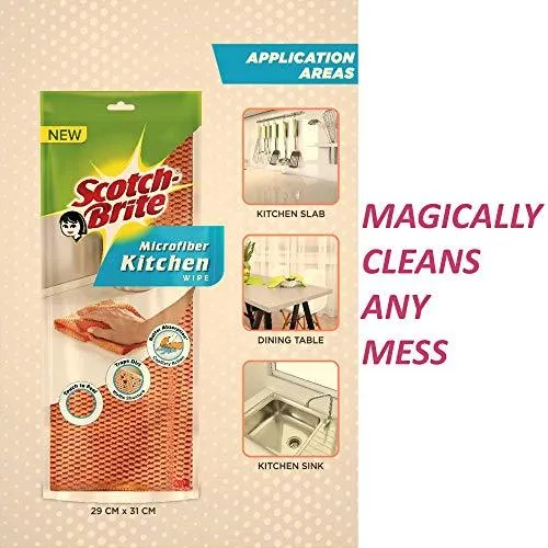 3M Scotch-Brite Microfiber Kitchen Wipe (Orange)