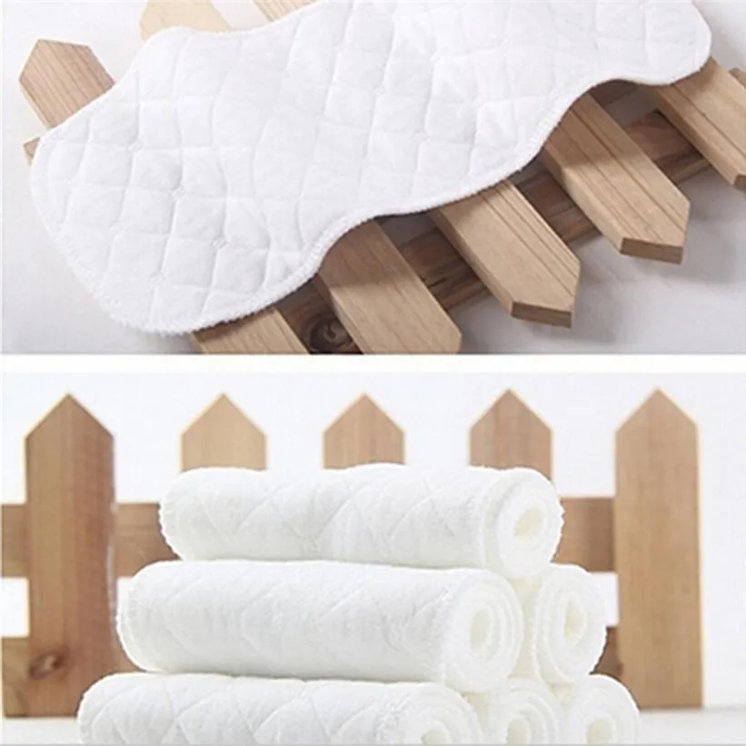 5 Pack Elderly Incontinence Reusable 3-Layers Microfiber Cloth Diaper Insert