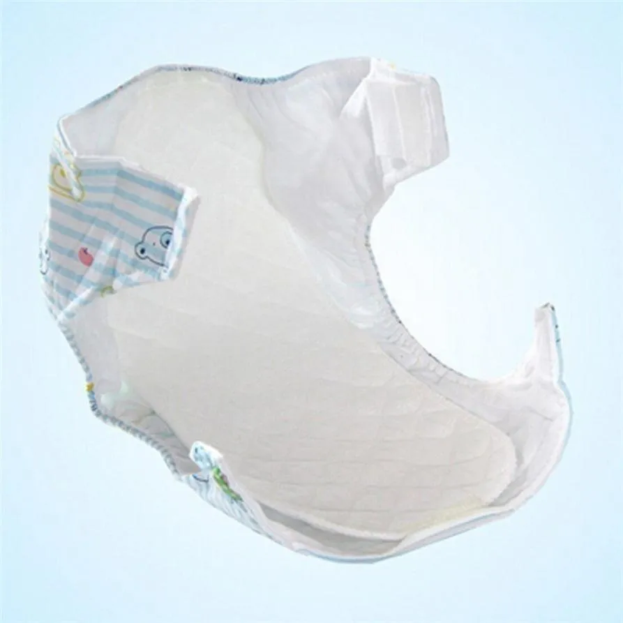 5 Pack Elderly Incontinence Reusable 3-Layers Microfiber Cloth Diaper Insert