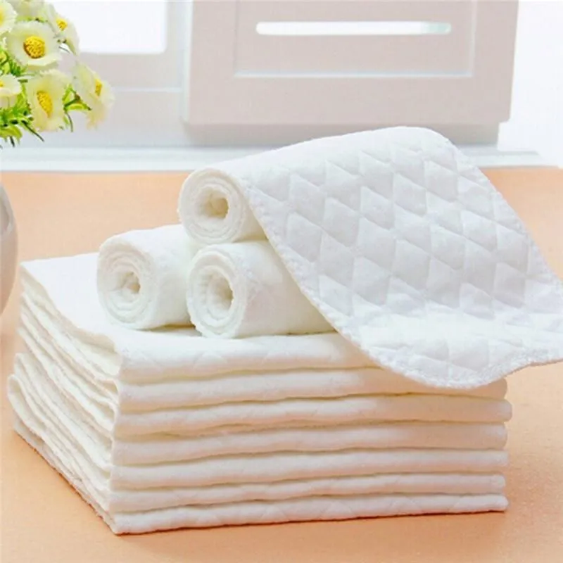 5 Pack Elderly Incontinence Reusable 3-Layers Microfiber Cloth Diaper Insert