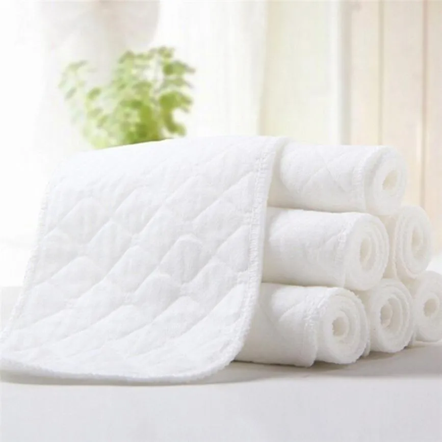 5 Pack Elderly Incontinence Reusable 3-Layers Microfiber Cloth Diaper Insert