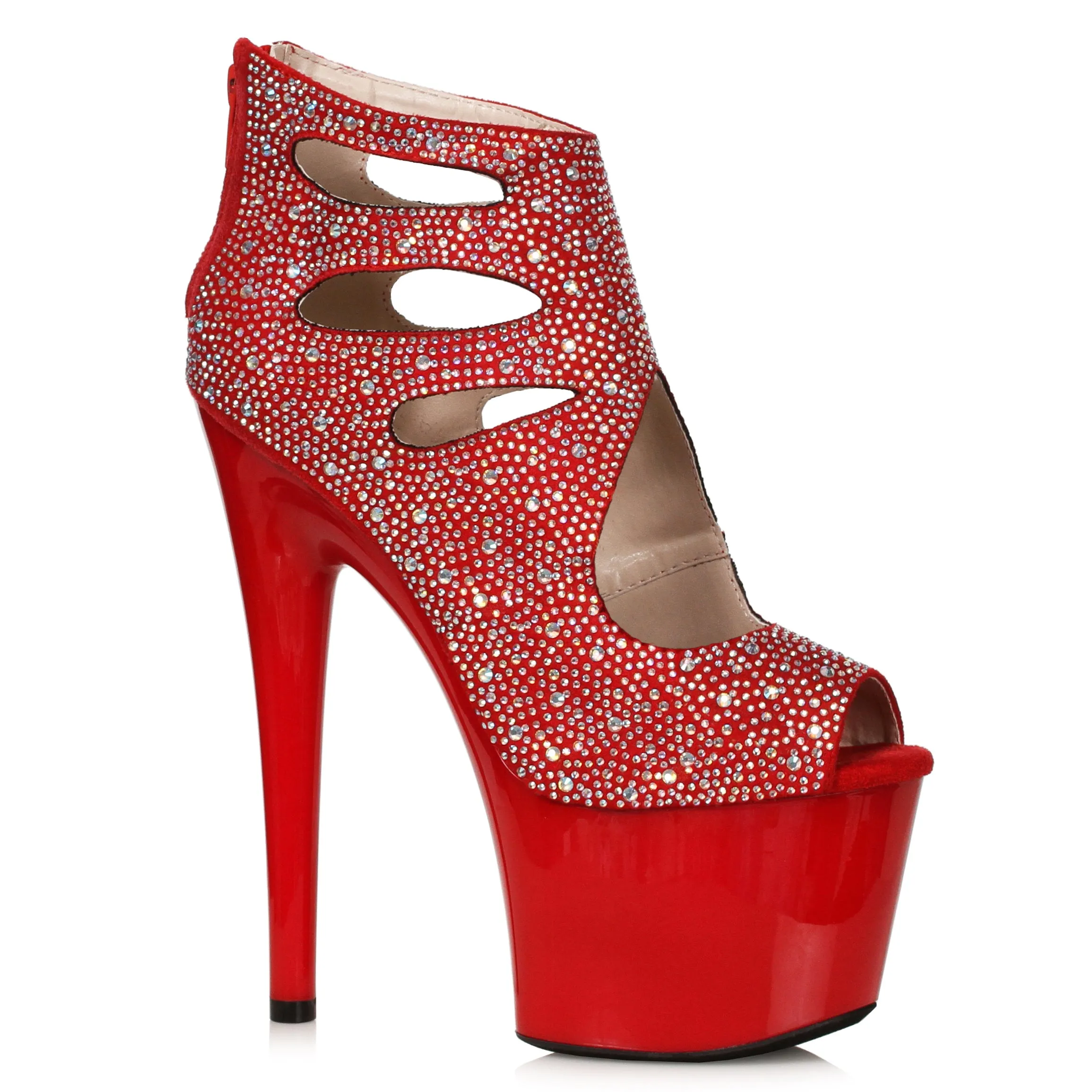 709-WENDY 7" Microfiber Platform with Rhinestones