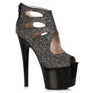 709-WENDY 7" Microfiber Platform with Rhinestones