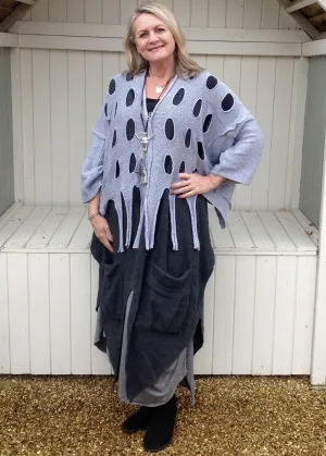 Alba Holed Jumper in Grey