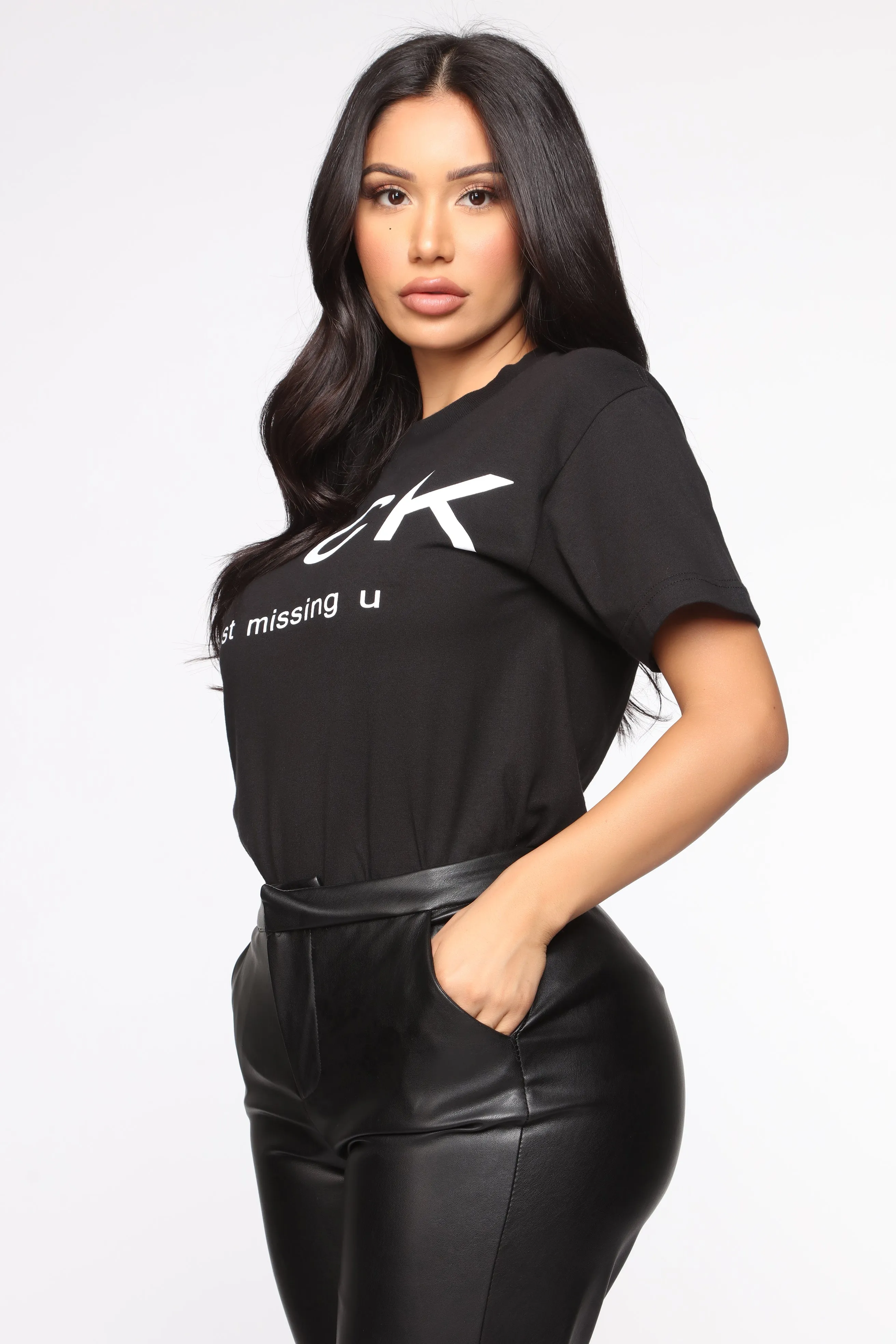 All I Need Is You Tunic Top - Black