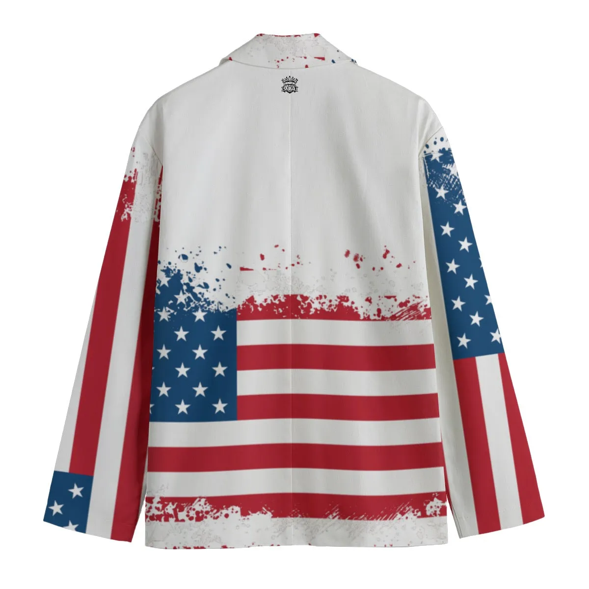 All-Over Print Men's Casual Flat Lapel Collar Blazer | 245 GSM Cotton Jaxs N crown usa print