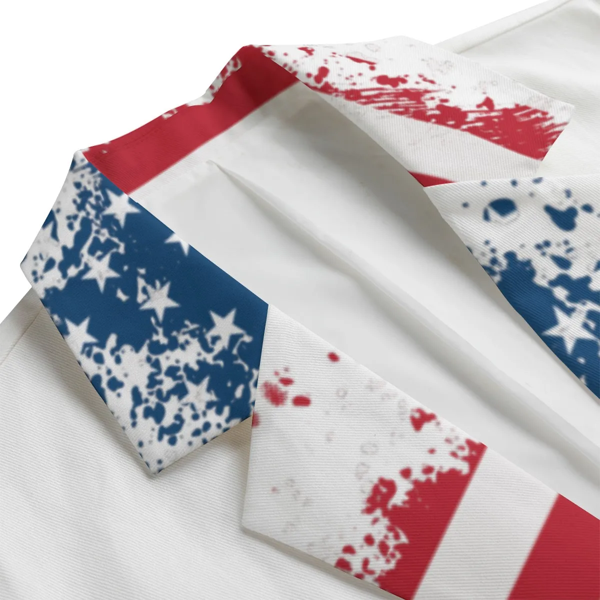 All-Over Print Men's Casual Flat Lapel Collar Blazer | 245 GSM Cotton Jaxs N crown usa print