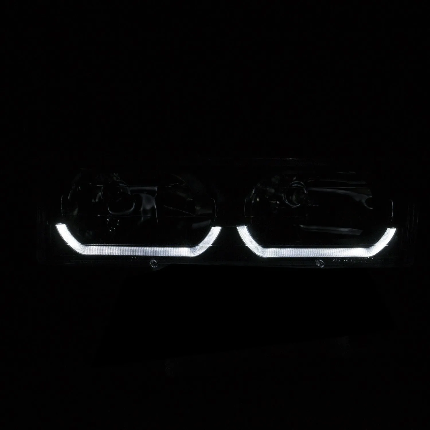 Anzo Crystal Headlights Chevy Blazer Full-Size (92-94) [w/ Low-Brow] Black or Chrome
