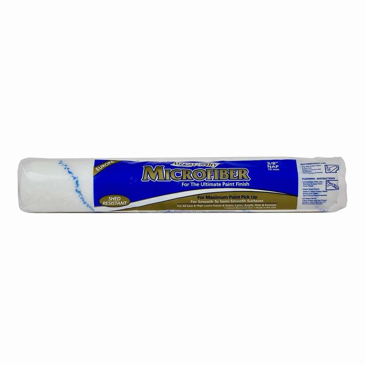 ARROWORTHY 14 X 3/8 INCH NAP MICROFIBER COVER WITH END CAPS
