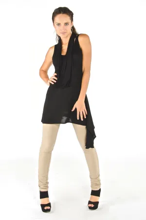 Asymmetrical Tunic - Black