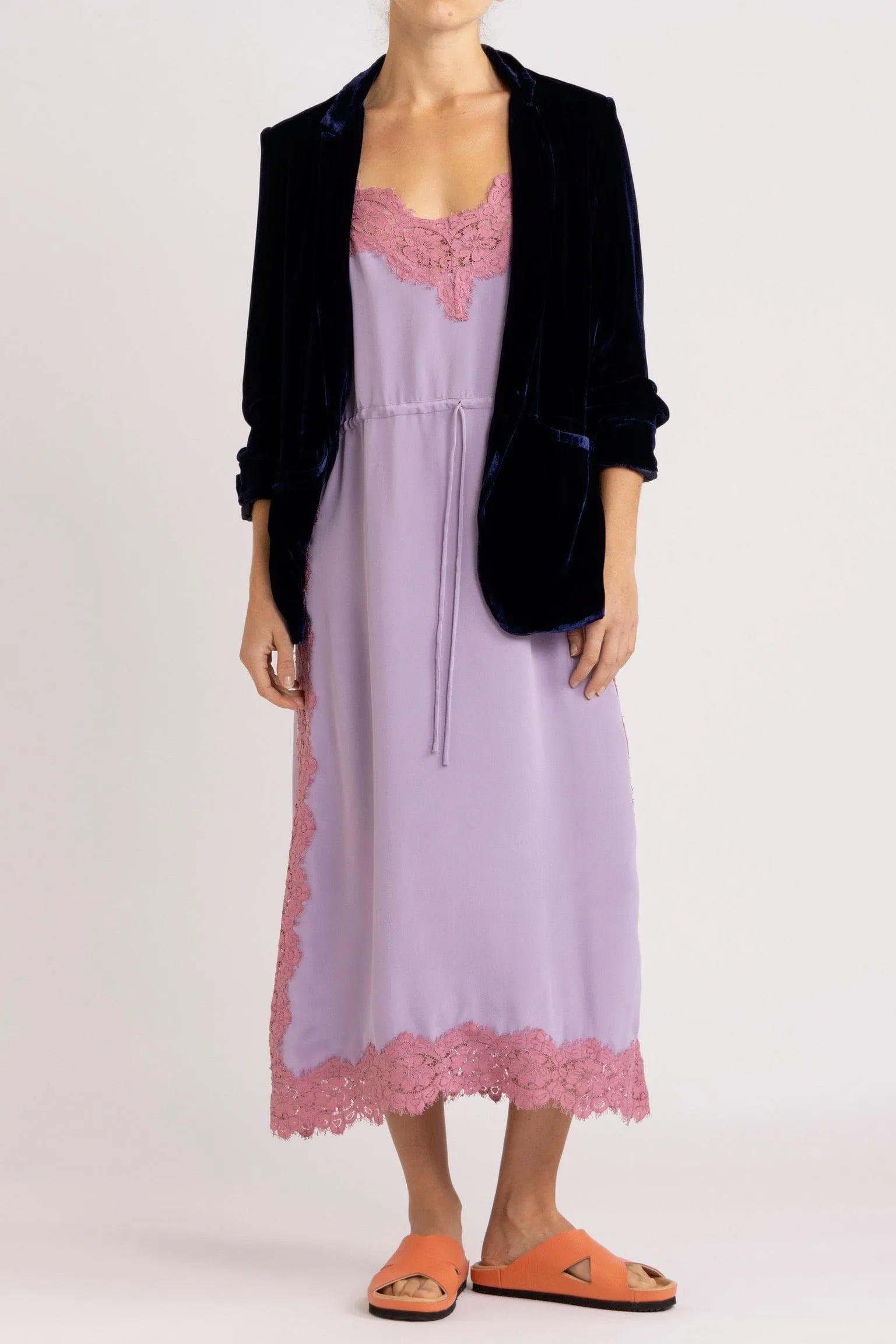 Aude Silk Velvet Blazer