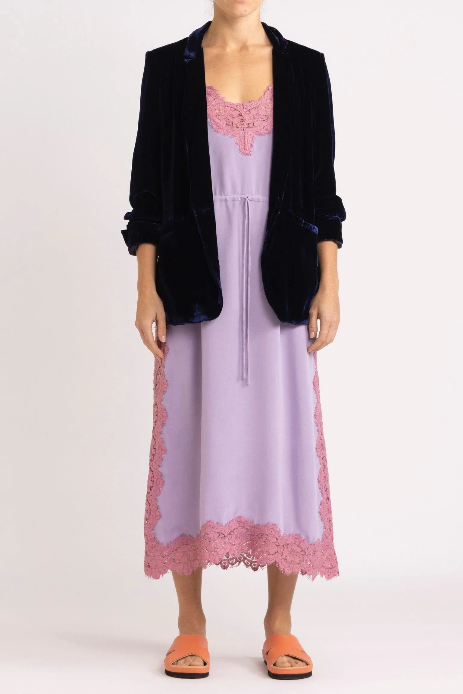 Aude Silk Velvet Blazer