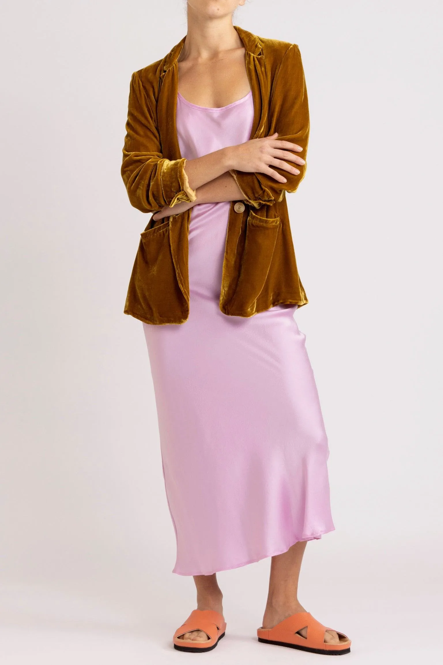 Aude Silk Velvet Blazer