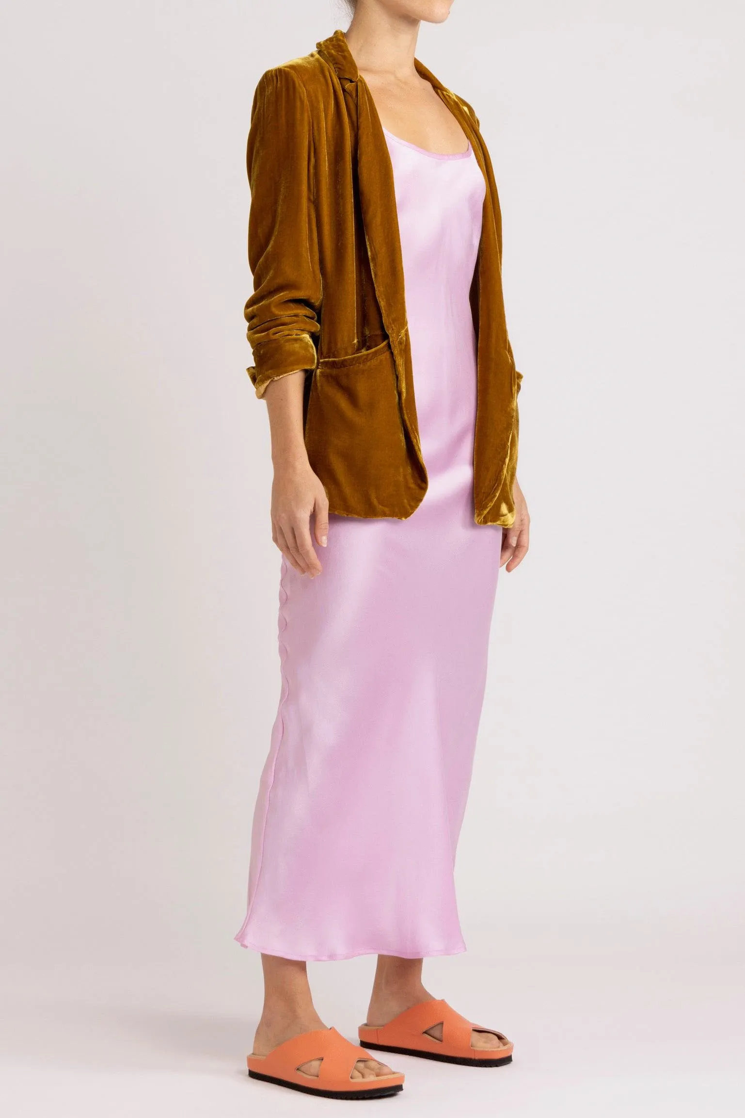 Aude Silk Velvet Blazer