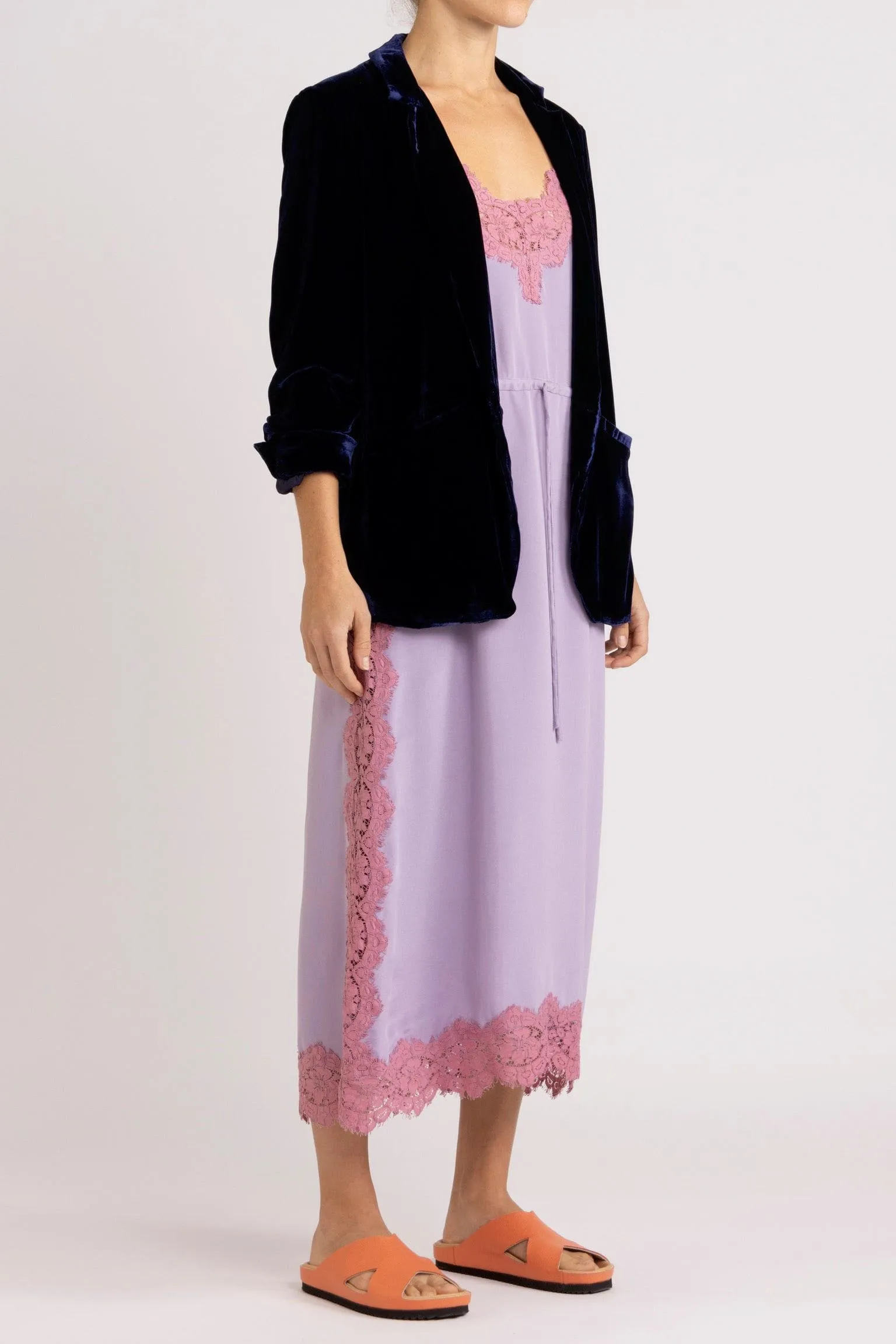 Aude Silk Velvet Blazer