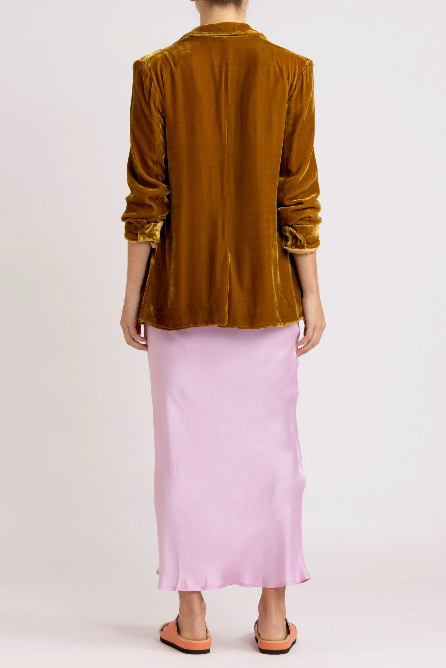 Aude Silk Velvet Blazer