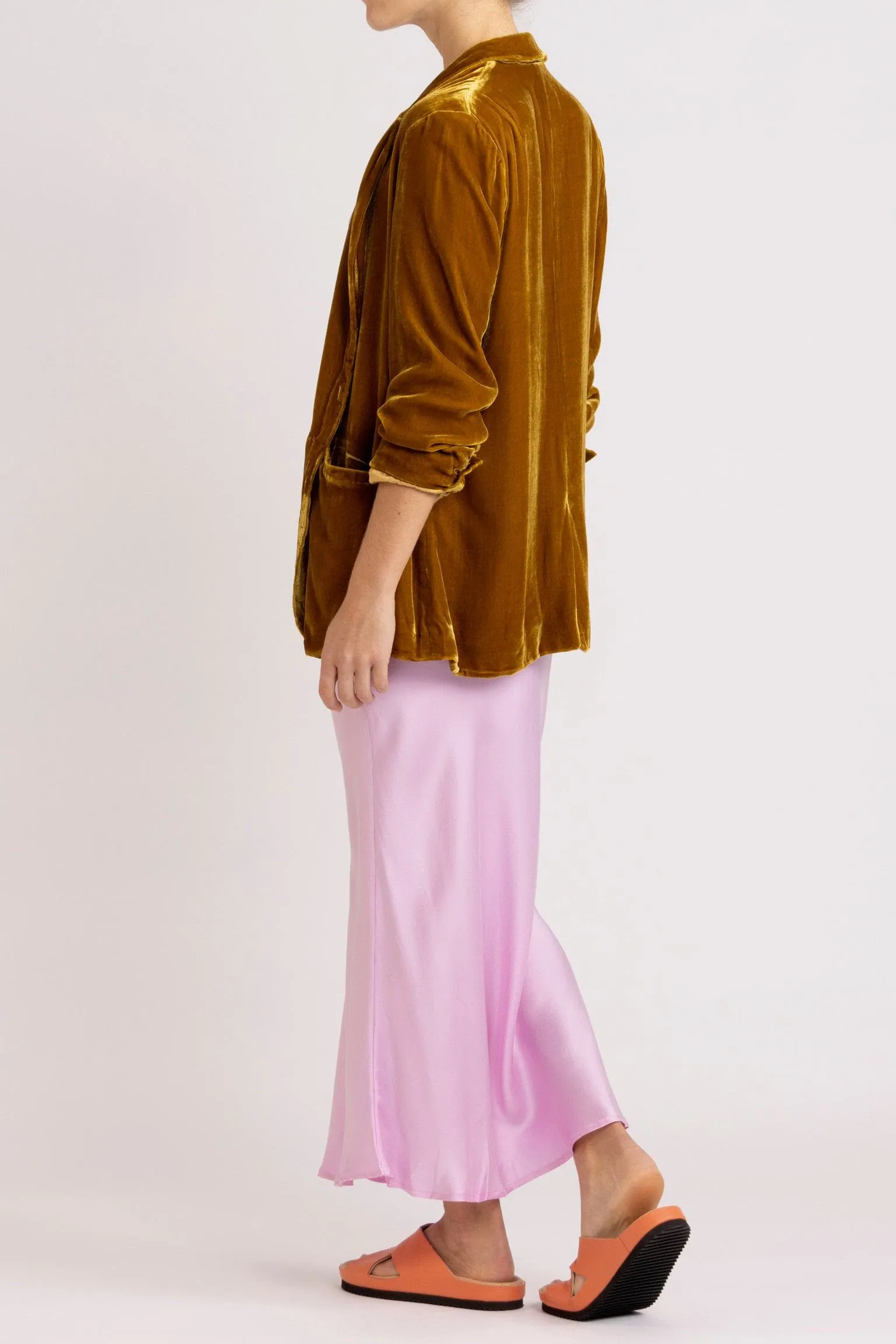 Aude Silk Velvet Blazer