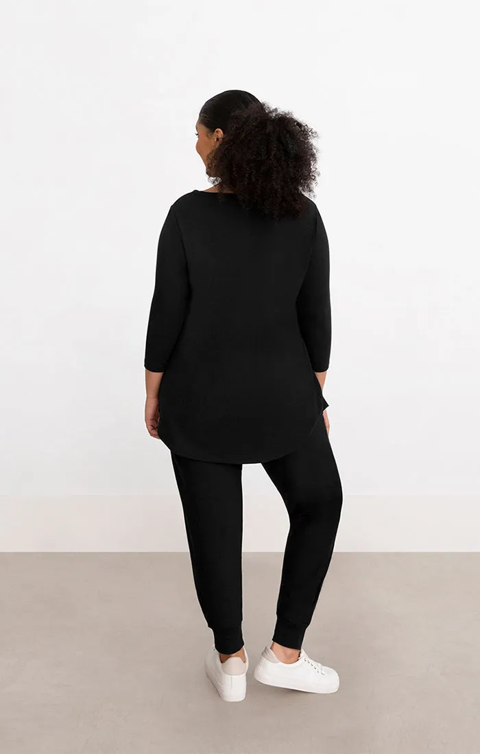 Bamboo Cotton Boat Neck Tunic