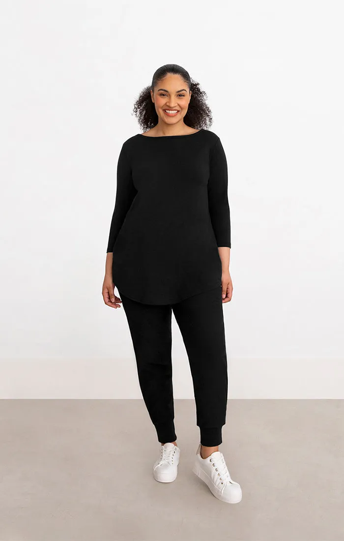 Bamboo Cotton Boat Neck Tunic