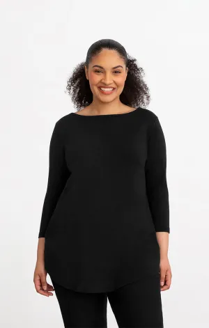 Bamboo Cotton Boat Neck Tunic