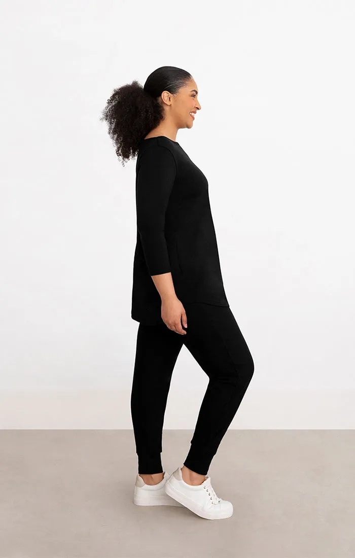 Bamboo Cotton Boat Neck Tunic