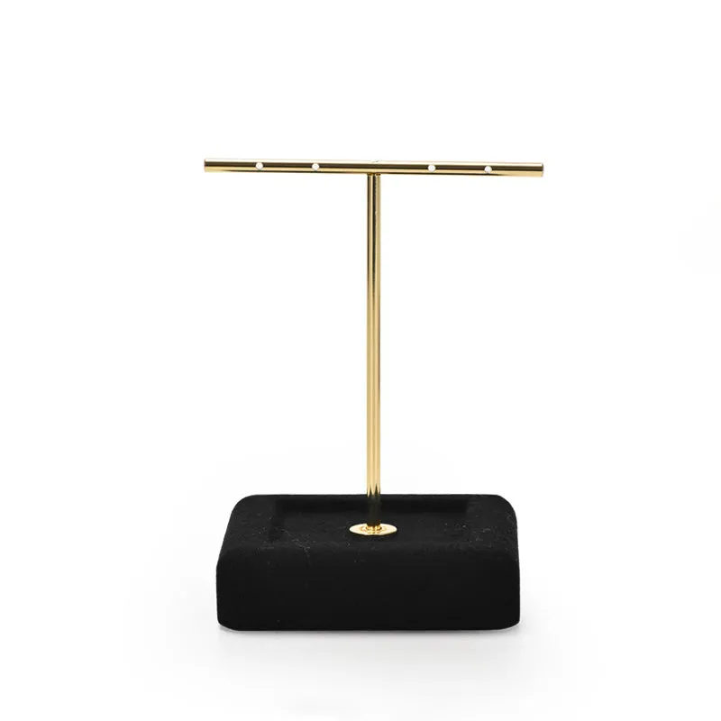 Black Luxury Metal Microfiber Jewelry Display Set TT052