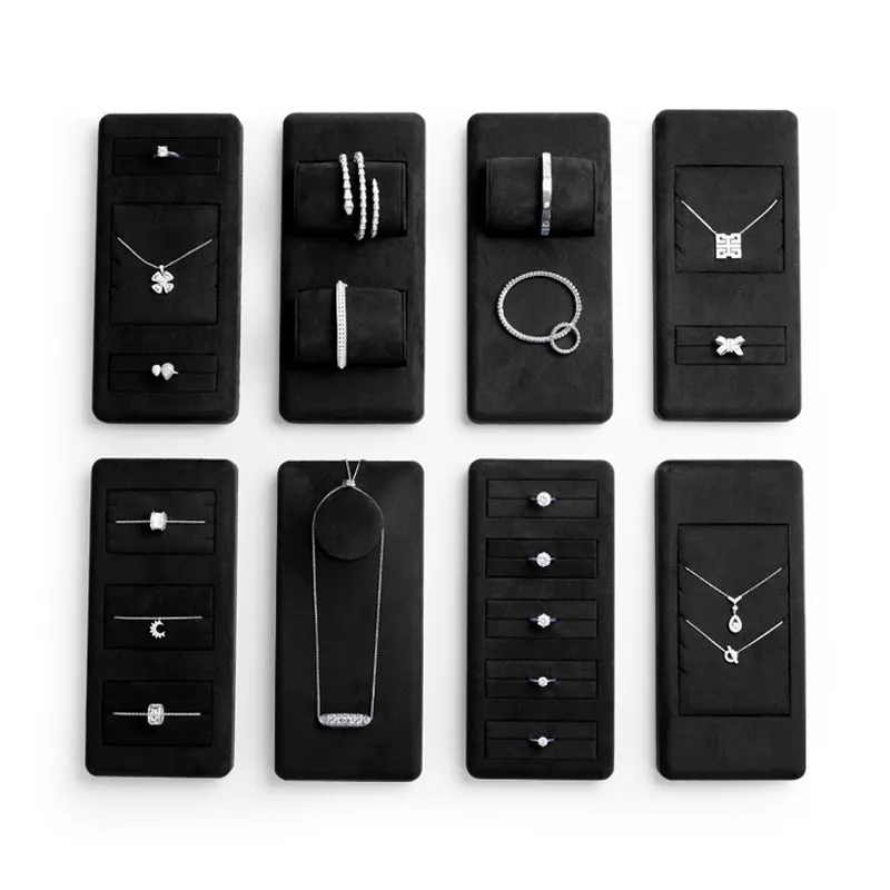Black Microfiber Jewelry Display Set TT070