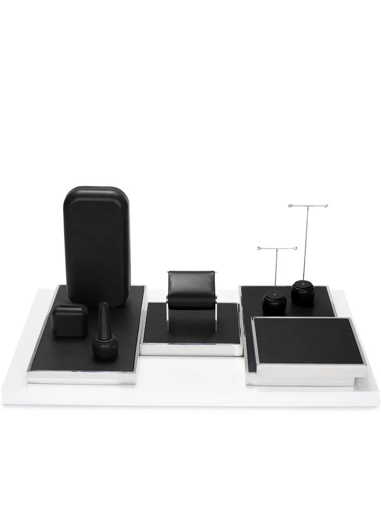 Black Microfiber Jewelry Set TT113