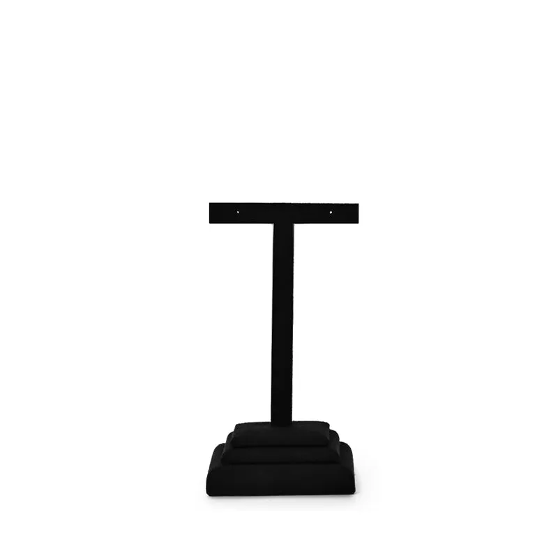 Black Microfiber Jewelry Showcase Display Set TT055