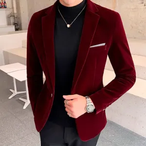 Blazer de Veludo Masculino LC017