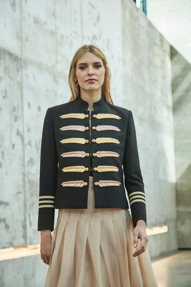 BLAZER ESPIGAS BICOLOR RENATA ROMA