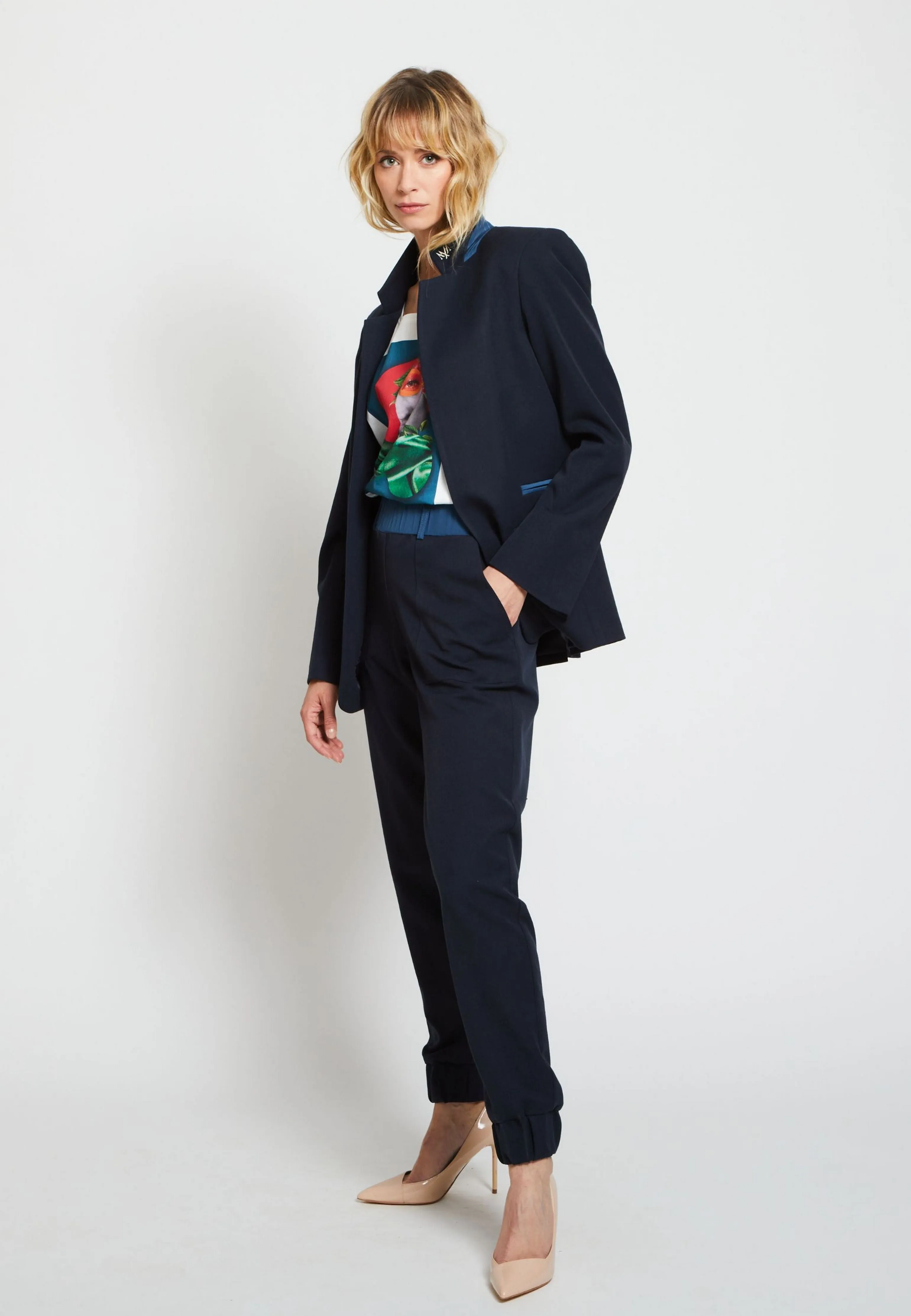 BLAZER KUJAKU DÉTAIL SOIE
