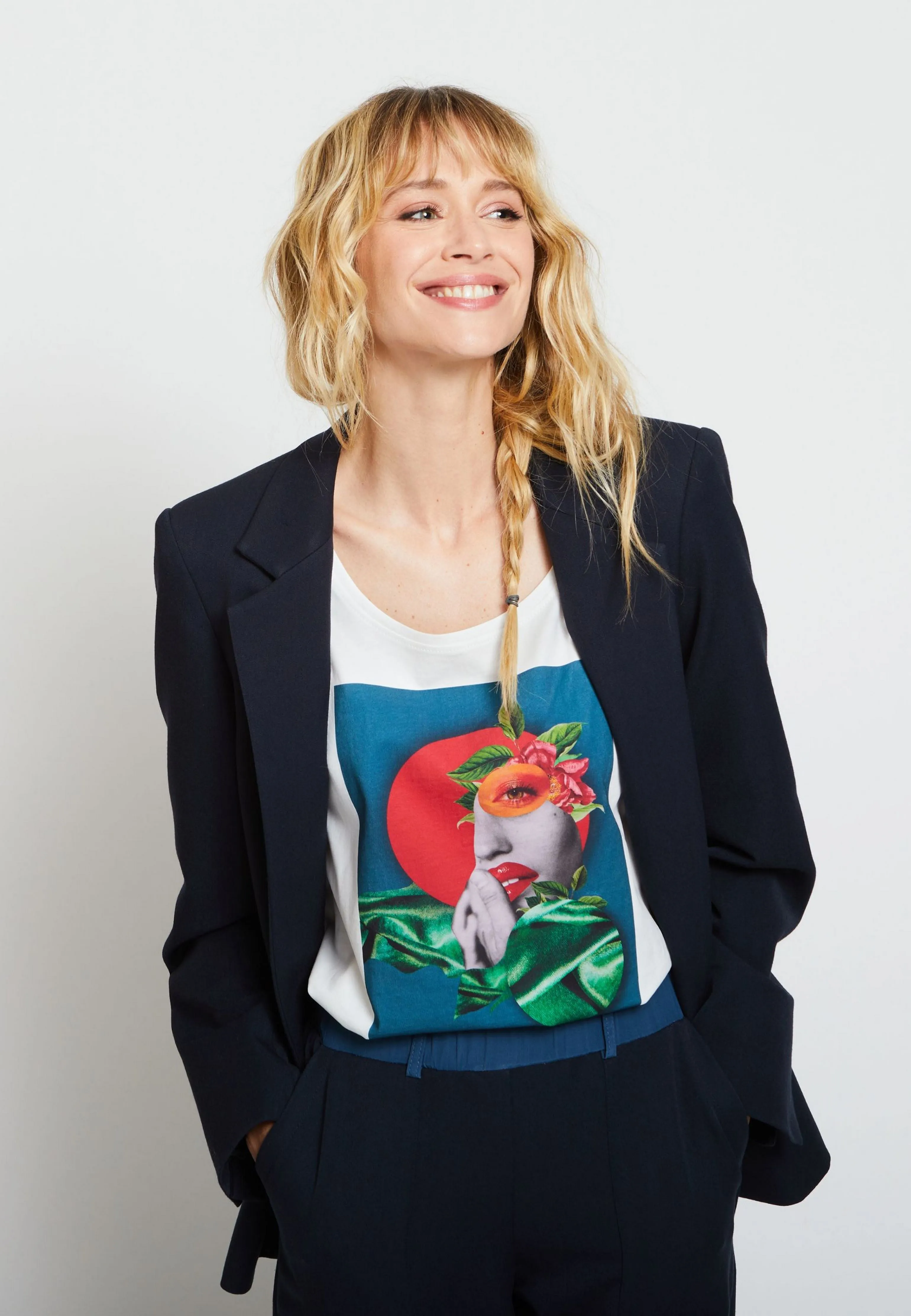 BLAZER KUJAKU DÉTAIL SOIE