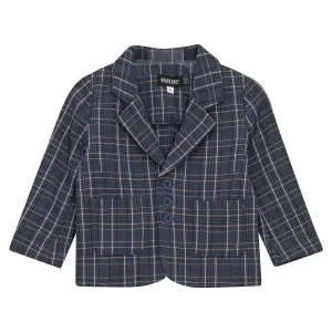 blazer plaid - blue
