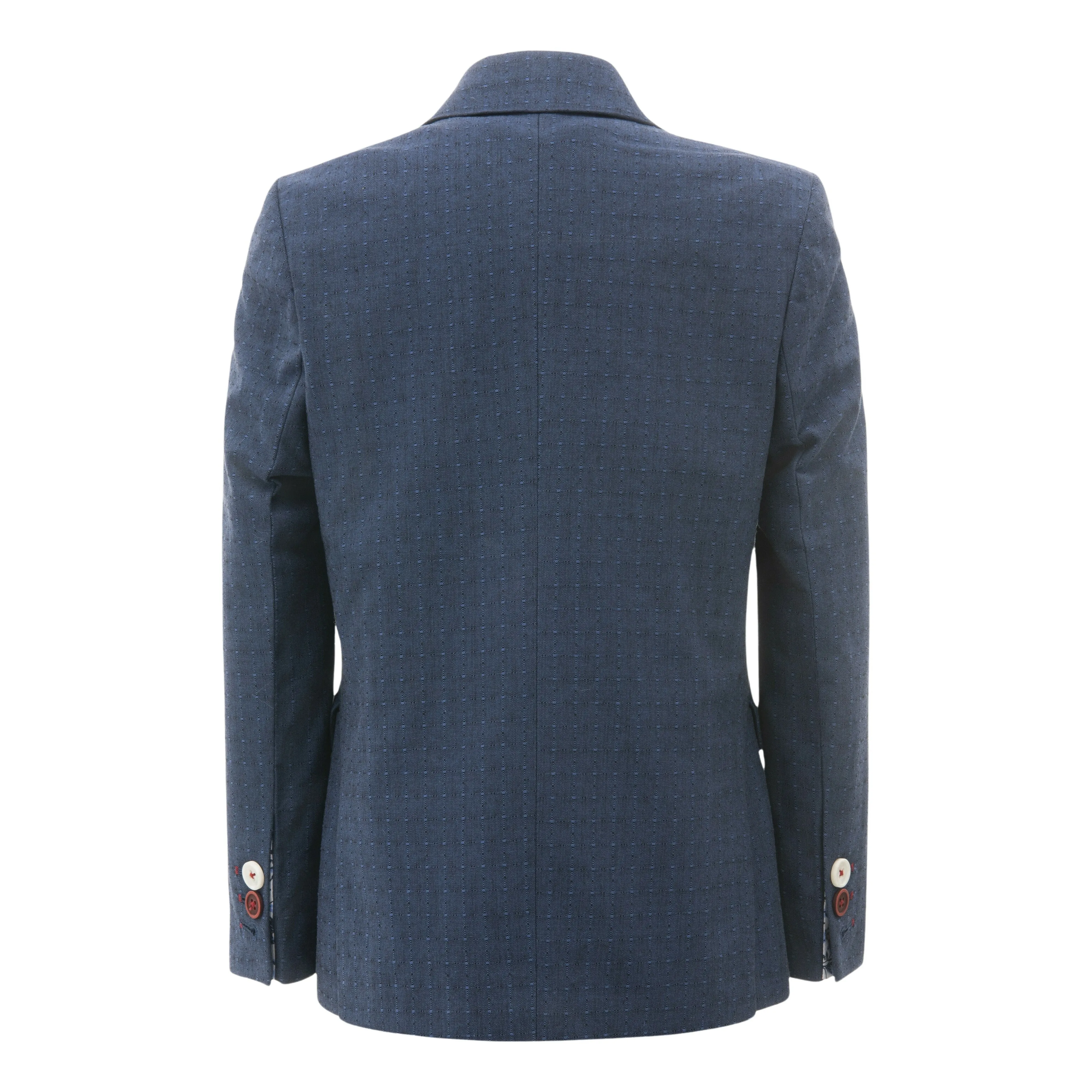 Blue Embroidered Blazer
