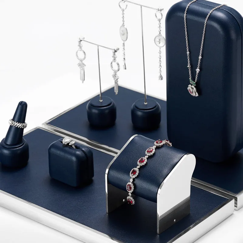 Blue PU Leathe Jewelry Set TT116