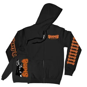 Boris "Heavy Rocks" Premium Black Hooded Sweatshirt