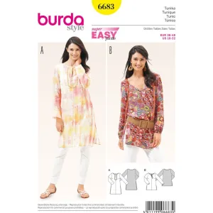 Burda B6683 Women's Tunic Sewing Pattern