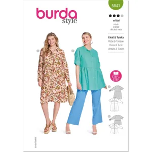 Burda Style Pattern 5841 Misses' Dress & Tunic B5841