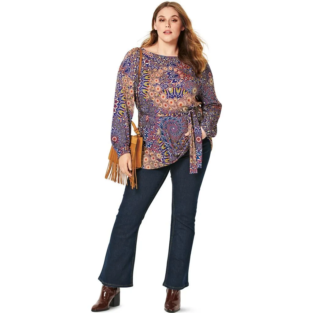 Burda Style Pattern B6260 Women's Tunic or Top, Designed for Stretch Knits