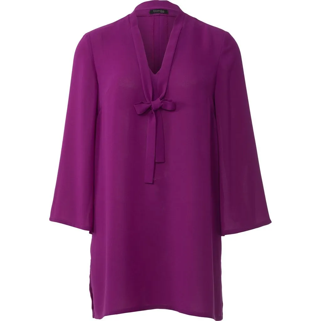 Burda Style Pattern B6292 Misses' Tunic or Top with Tie Necklines