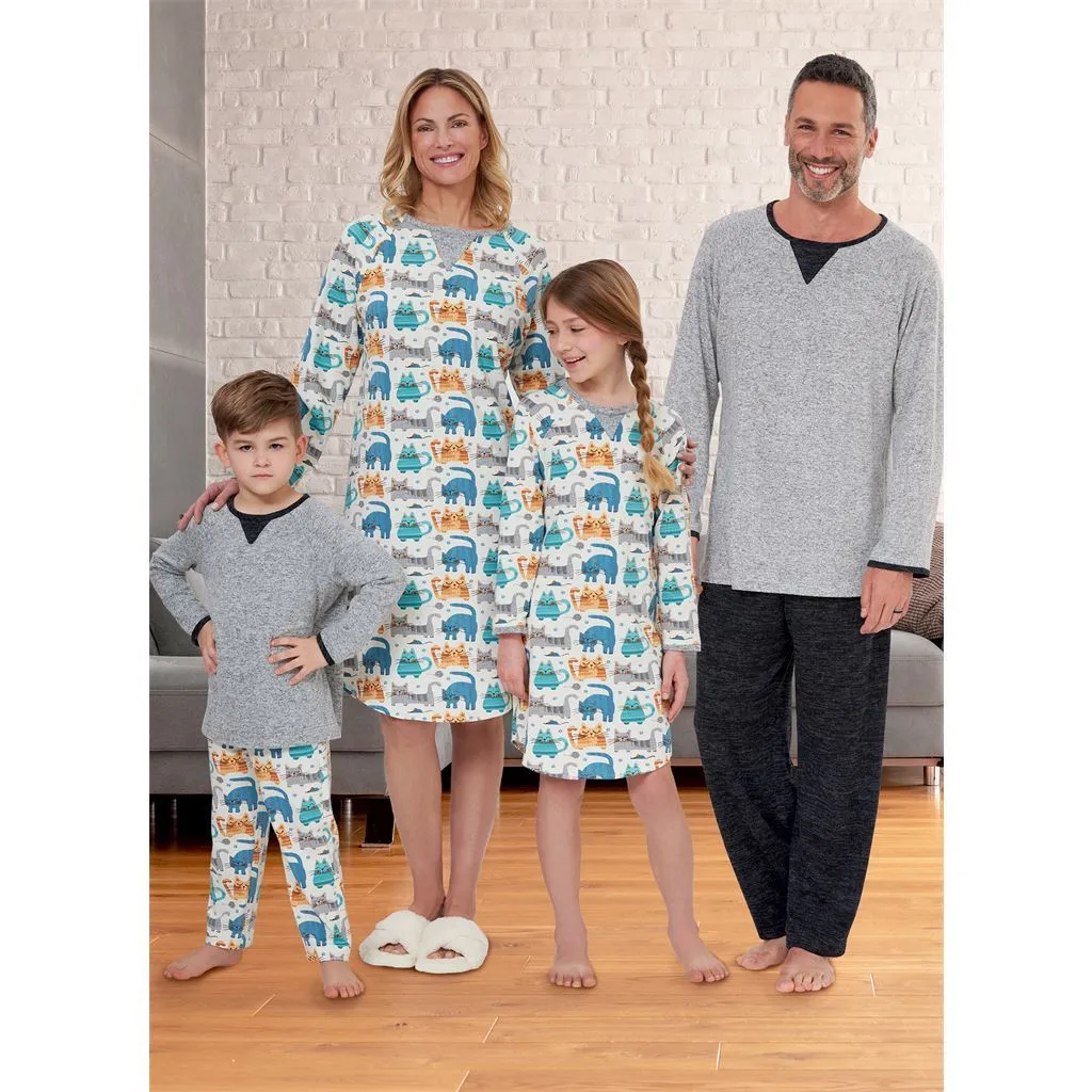 Butterick Pattern B6867 Misses', Men's, Children's, Boys', Girls' Top, Tunic and Pants