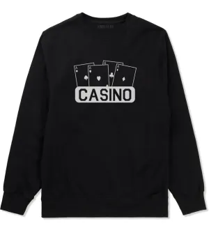 Casino Ace Cards Mens Crewneck Sweatshirt