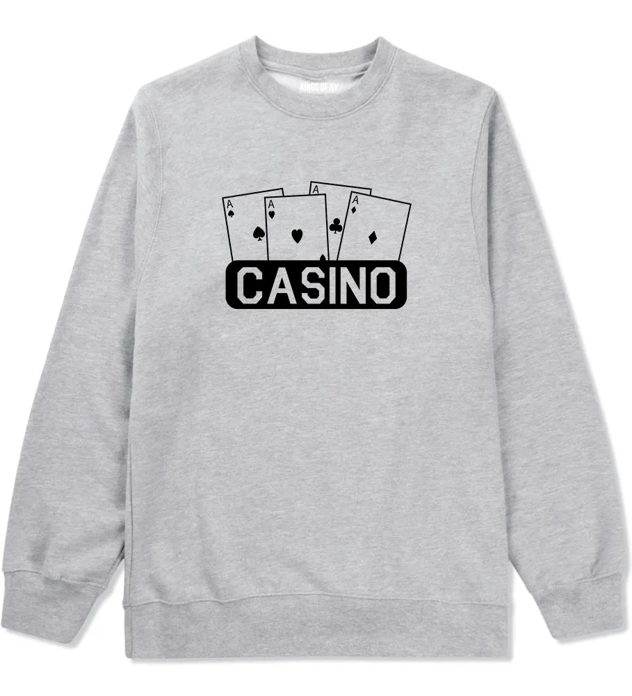 Casino Ace Cards Mens Crewneck Sweatshirt