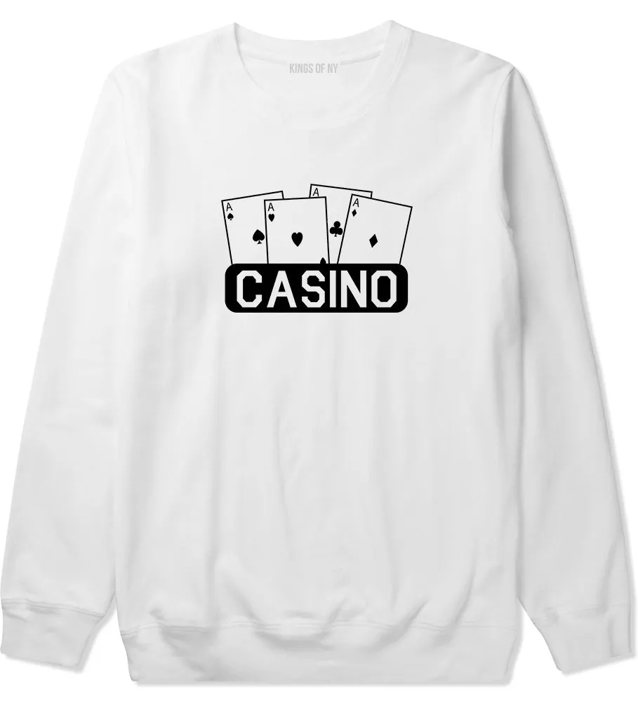 Casino Ace Cards Mens Crewneck Sweatshirt