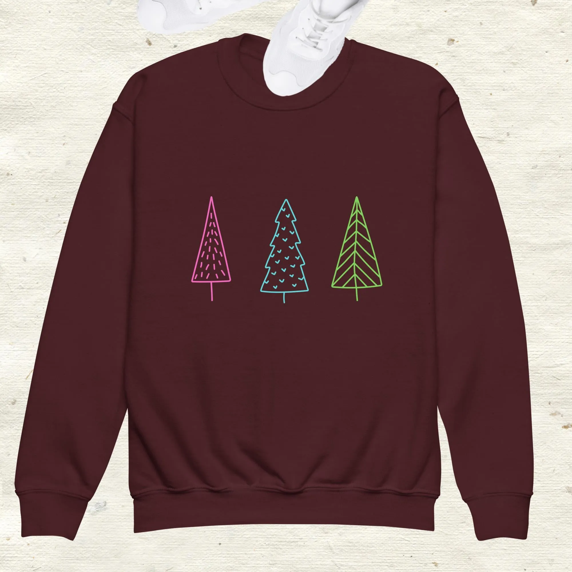 Christmas Trees Youth Crewneck Sweatshirt