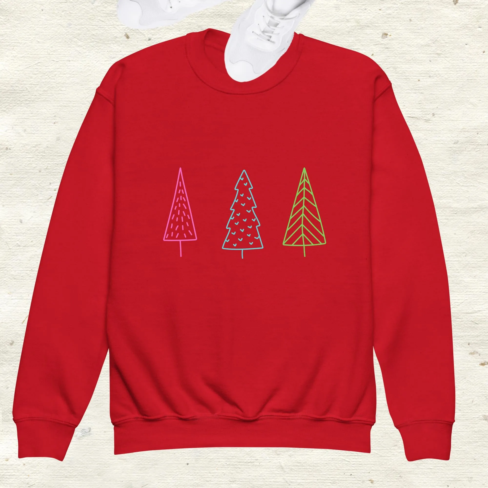 Christmas Trees Youth Crewneck Sweatshirt
