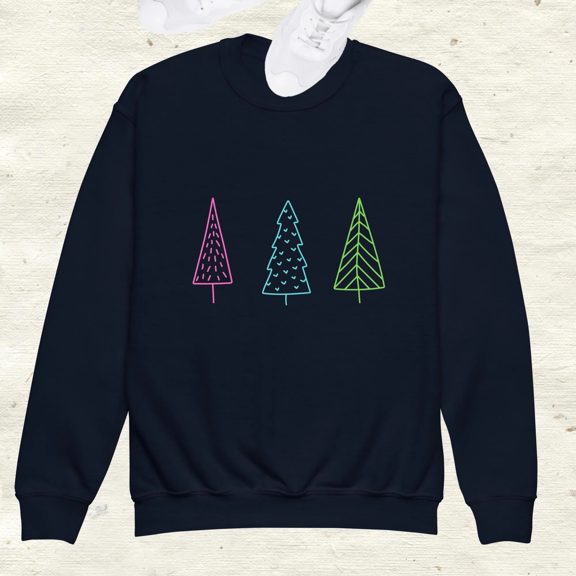 Christmas Trees Youth Crewneck Sweatshirt
