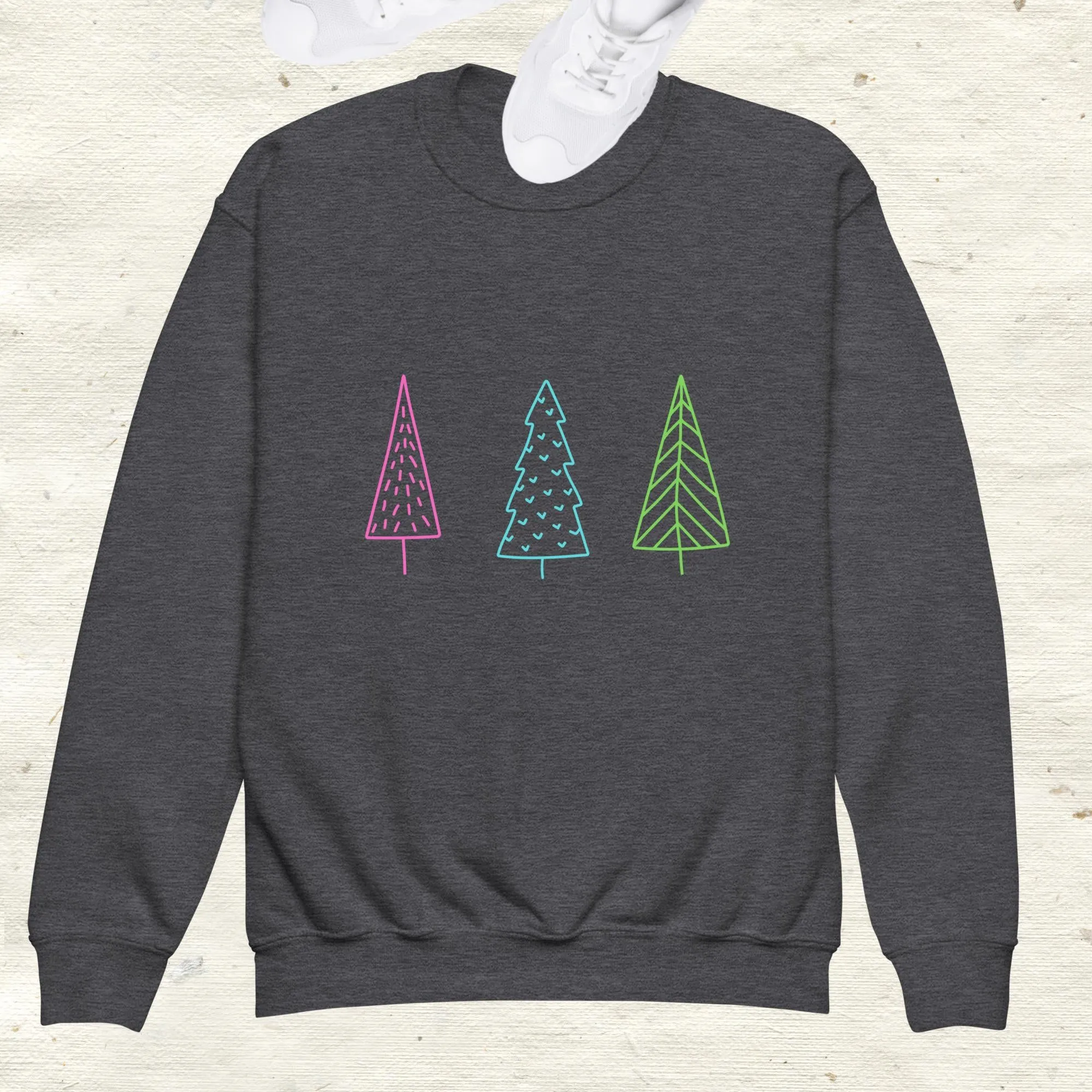 Christmas Trees Youth Crewneck Sweatshirt